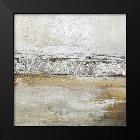 Low Limit Silver Black Modern Wood Framed Art Print by Design Fabrikken