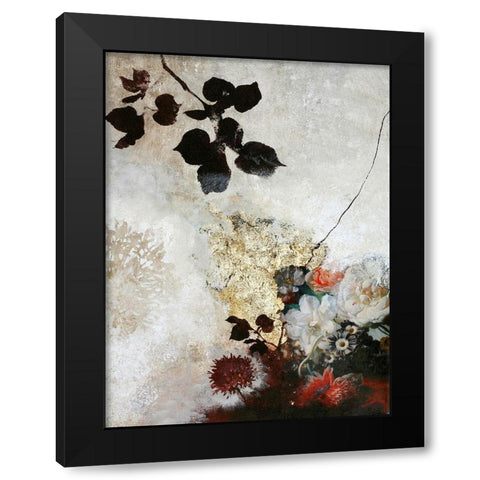 Still Life 3 Black Modern Wood Framed Art Print with Double Matting by Design Fabrikken