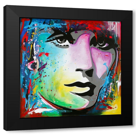 Soon 1 Black Modern Wood Framed Art Print with Double Matting by Design Fabrikken