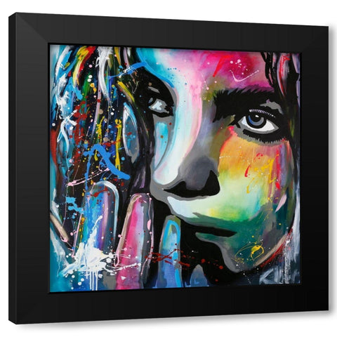 Soon 2 Black Modern Wood Framed Art Print with Double Matting by Design Fabrikken