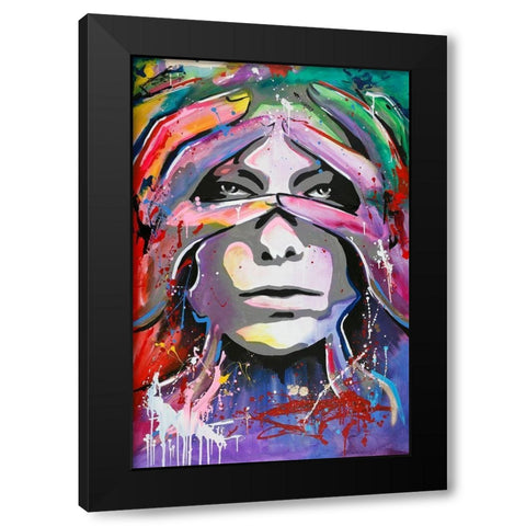 Soon 3 Black Modern Wood Framed Art Print with Double Matting by Design Fabrikken