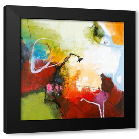 Tango 2 Black Modern Wood Framed Art Print by Design Fabrikken