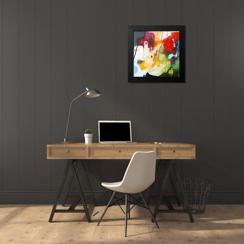 Tango 3 Black Modern Wood Framed Art Print by Design Fabrikken