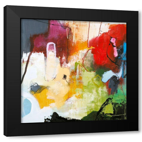 Tango 3 Black Modern Wood Framed Art Print with Double Matting by Design Fabrikken