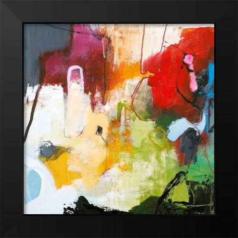 Tango 3 Black Modern Wood Framed Art Print by Design Fabrikken