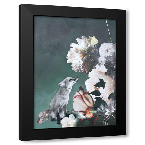 Haute Couture 11 Black Modern Wood Framed Art Print with Double Matting by Design Fabrikken