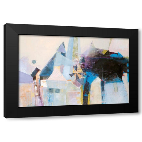 Spinning Mill 1 Black Modern Wood Framed Art Print with Double Matting by Design Fabrikken