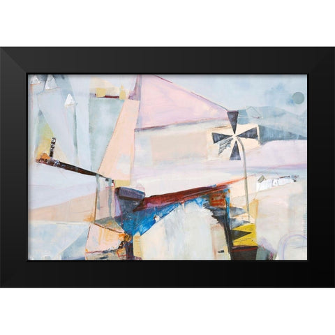Spinning Mill 2 Black Modern Wood Framed Art Print by Design Fabrikken