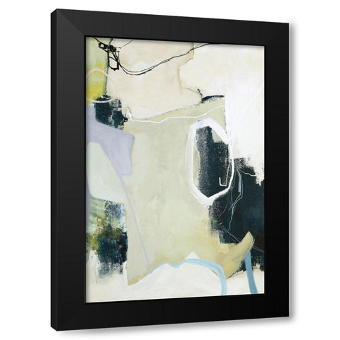 Art Remix 1 Black Modern Wood Framed Art Print by Design Fabrikken