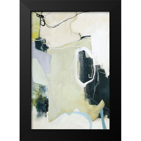 Art Remix 1 Black Modern Wood Framed Art Print by Design Fabrikken
