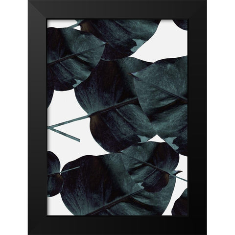 Tropic Sensation Black Modern Wood Framed Art Print by Design Fabrikken