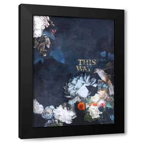 Haute Couture 4 Black Modern Wood Framed Art Print by Design Fabrikken