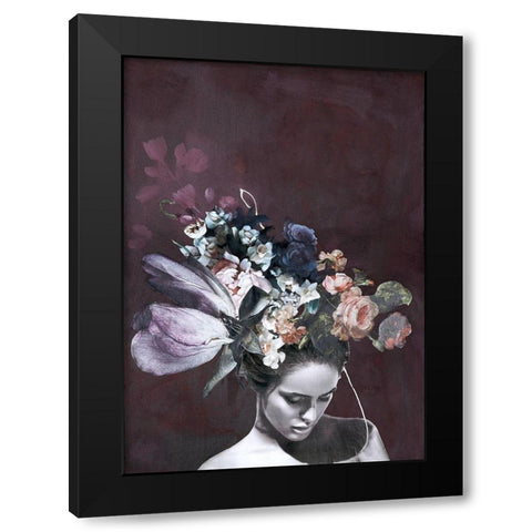 Haute Couture 5 Black Modern Wood Framed Art Print with Double Matting by Design Fabrikken