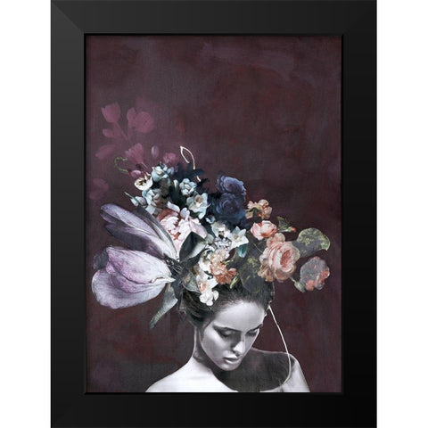 Haute Couture 5 Black Modern Wood Framed Art Print by Design Fabrikken