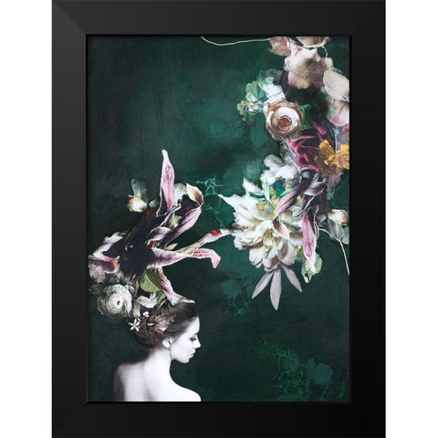 Haute Couture 6 Black Modern Wood Framed Art Print by Design Fabrikken