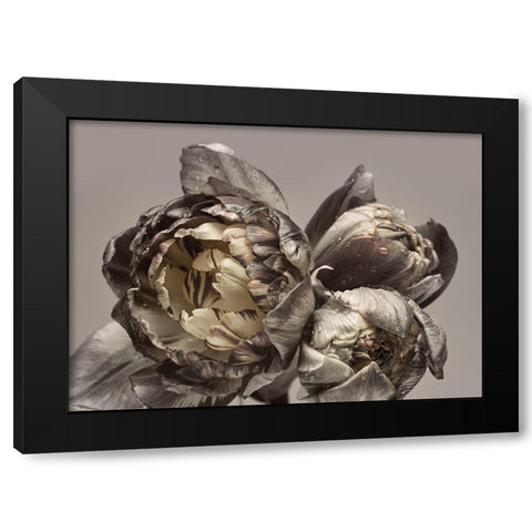Baroque 4 Black Modern Wood Framed Art Print with Double Matting by Design Fabrikken