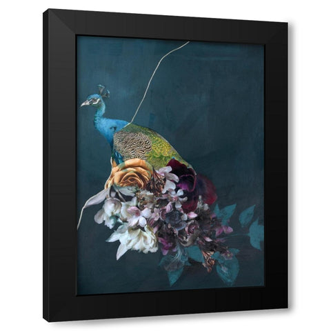 Haute Couture 10b Black Modern Wood Framed Art Print by Design Fabrikken