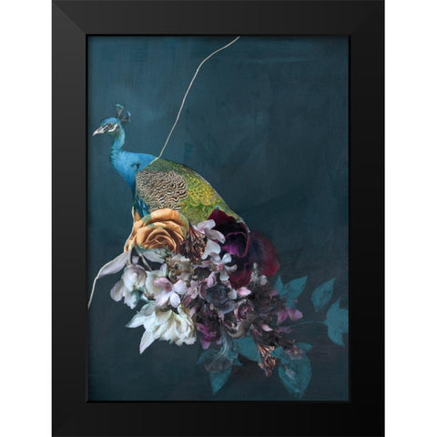 Haute Couture 10b Black Modern Wood Framed Art Print by Design Fabrikken