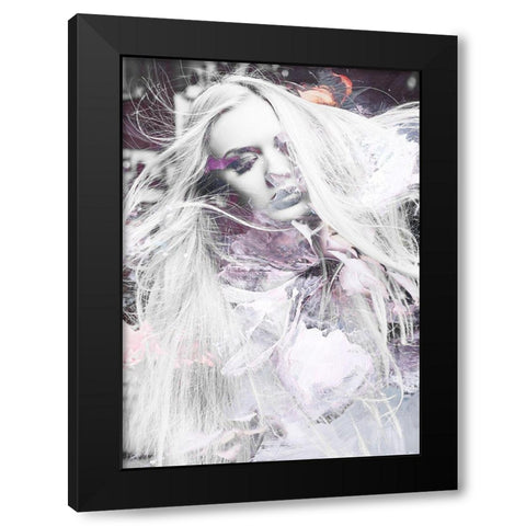 High and Dry Black Modern Wood Framed Art Print by Design Fabrikken
