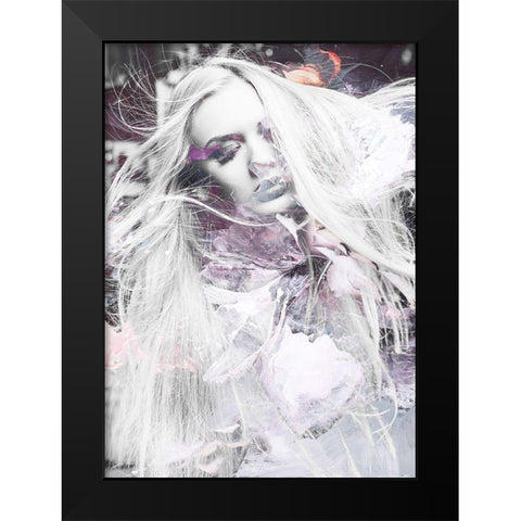 High and Dry Black Modern Wood Framed Art Print by Design Fabrikken