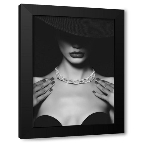 GirlÃ¢â‚¬â„¢s Best Friend Black Modern Wood Framed Art Print with Double Matting by Design Fabrikken