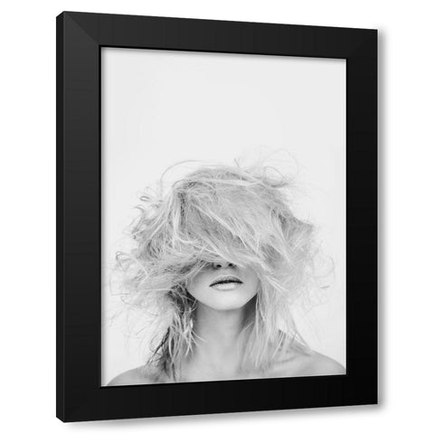 Makeover Black Modern Wood Framed Art Print by Design Fabrikken