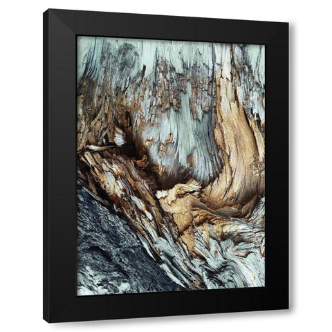 Wooden Black Modern Wood Framed Art Print by Design Fabrikken
