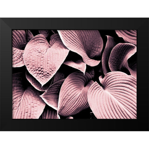 Groove Black Modern Wood Framed Art Print by Design Fabrikken