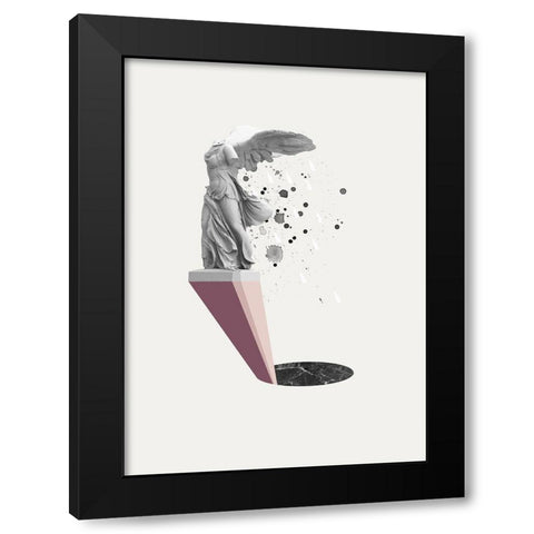 Tears of Nike Black Modern Wood Framed Art Print with Double Matting by Design Fabrikken