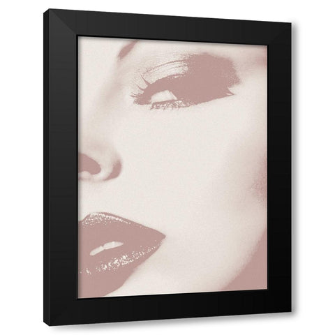 This Way Black Modern Wood Framed Art Print by Design Fabrikken