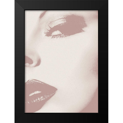 This Way Black Modern Wood Framed Art Print by Design Fabrikken