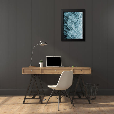Volture I Black Modern Wood Framed Art Print by Design Fabrikken