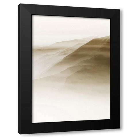 In My Time Black Modern Wood Framed Art Print with Double Matting by Design Fabrikken