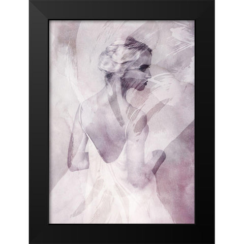 I Whish Black Modern Wood Framed Art Print by Design Fabrikken
