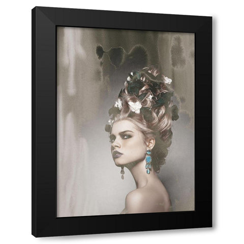 I Know Black Modern Wood Framed Art Print by Design Fabrikken