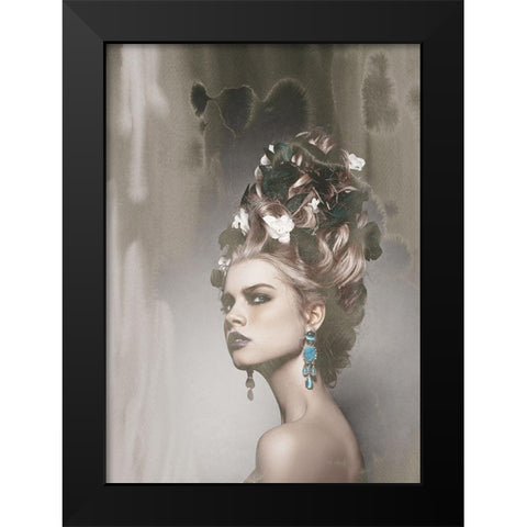 I Know Black Modern Wood Framed Art Print by Design Fabrikken