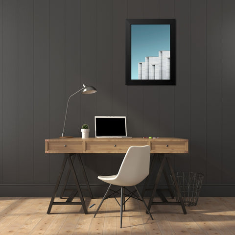 Architecture 2 Black Modern Wood Framed Art Print by Design Fabrikken
