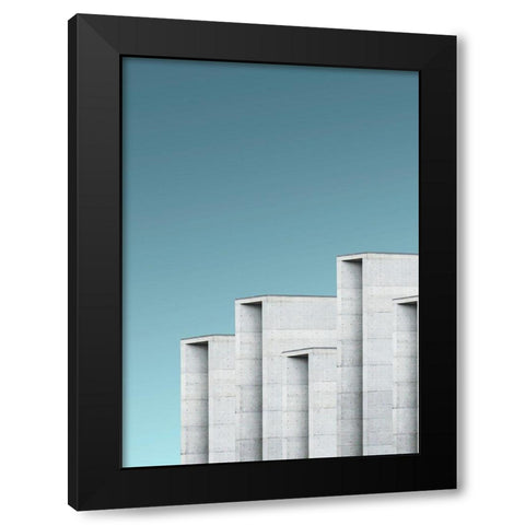 Architecture 2 Black Modern Wood Framed Art Print by Design Fabrikken