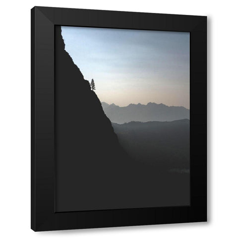 Bishop 4 Black Modern Wood Framed Art Print by Design Fabrikken