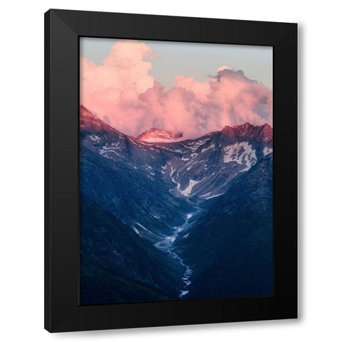 Bishop 6 Black Modern Wood Framed Art Print with Double Matting by Design Fabrikken