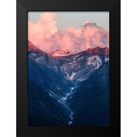 Bishop 6 Black Modern Wood Framed Art Print by Design Fabrikken