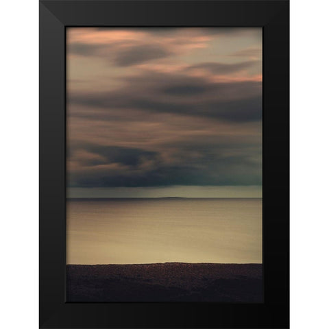 Bishop 13 Black Modern Wood Framed Art Print by Design Fabrikken