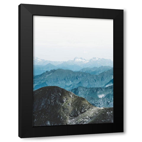 Bishop 15 Black Modern Wood Framed Art Print by Design Fabrikken