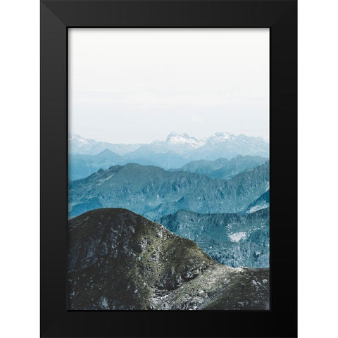 Bishop 15 Black Modern Wood Framed Art Print by Design Fabrikken