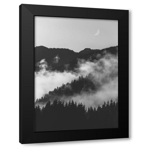 Bishop 19 Black Modern Wood Framed Art Print by Design Fabrikken