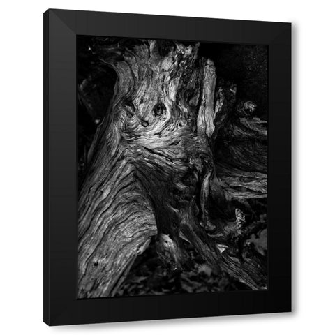 Black Wood Black Modern Wood Framed Art Print by Design Fabrikken