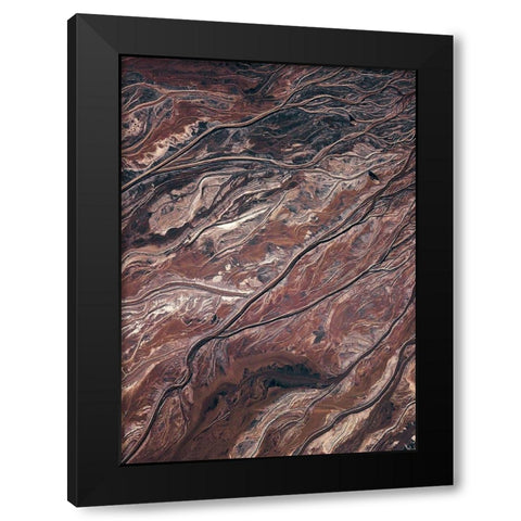 From Above 1 Black Modern Wood Framed Art Print with Double Matting by Design Fabrikken