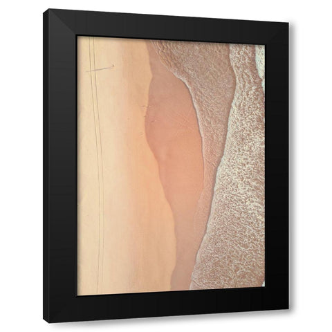From Above 4 Black Modern Wood Framed Art Print by Design Fabrikken