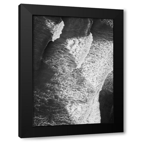 From Above 7 Black Modern Wood Framed Art Print with Double Matting by Design Fabrikken