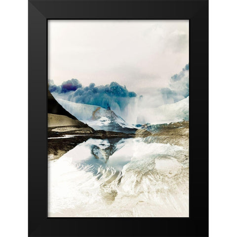 The Rising 2 Black Modern Wood Framed Art Print by Design Fabrikken